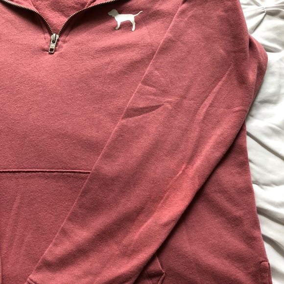 PINK Qaurter-Zip Pullover - Picture 3 of 4